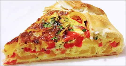 Ricotta & Peppers Pie