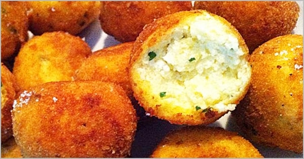 Italian Food Recipe - Ricotta & Potatoes Balls